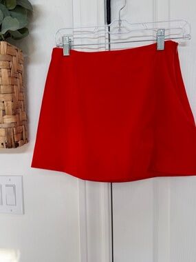 Lulu's Red Mini Skirt